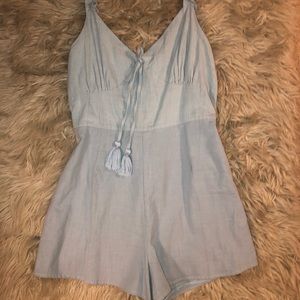 Baby Blue Lottie Moss Romper